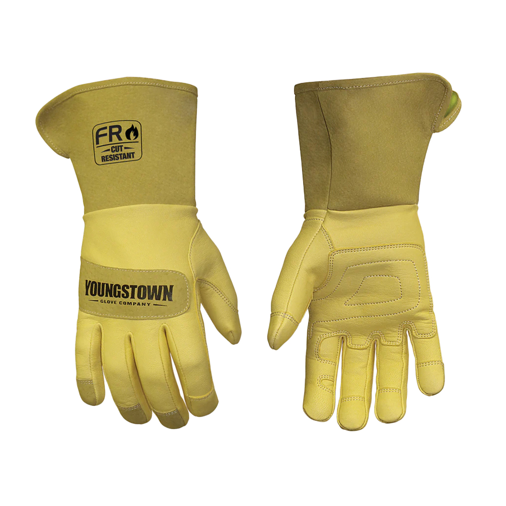 Youngstown Leather Utility Glove Lined with Kevlar- Wide Cuff from Columbia Safety